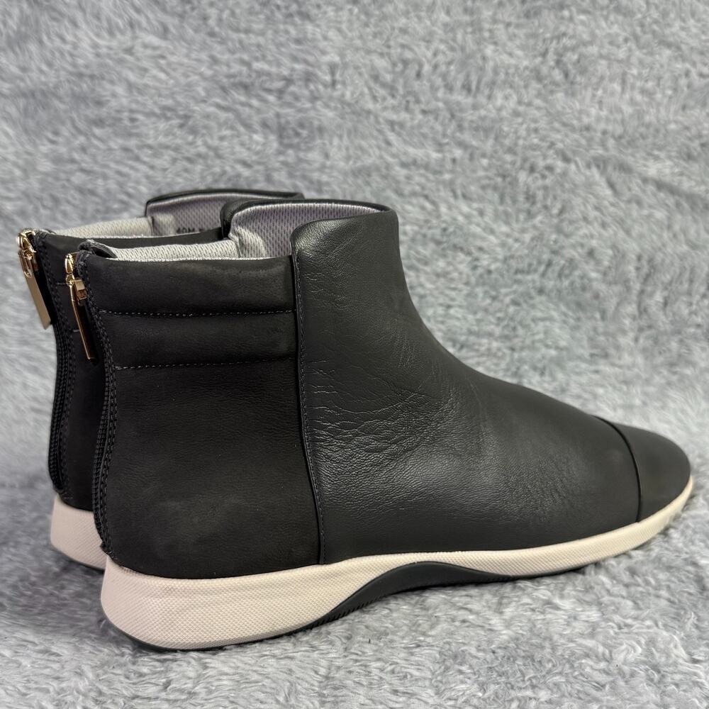 Sava Softwalk Hope Booties Gray Leather Women's Size 9.5 Comfortable Ankle Boot - Picture 5 of 11